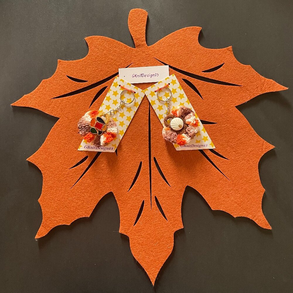 Crochet Keychains, Lightweight Charm Set, Backpack Charms, Keychain Charm